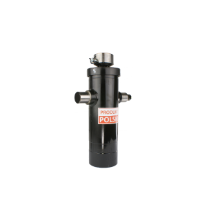 Cylinder siłownik hydrauliczny teleskopowy do przyczepy skok: 984mm + gniazdo do wspawania