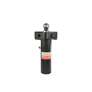 Cylinder siłownik hydrauliczny teleskopowy do przyczepy D35 skok: 520mm + kołyska