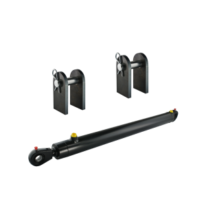 Cylinder siłownik hydrauliczny dwustronnego działania długość: 870mm skok: 630mm z kompletem mocowań
