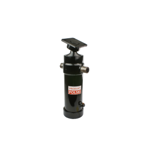 Cylinder siłownik hydrauliczny teleskopowy do przyczepy D47 skok: 1300mm  bez kołyski z gniazdem do wspawania