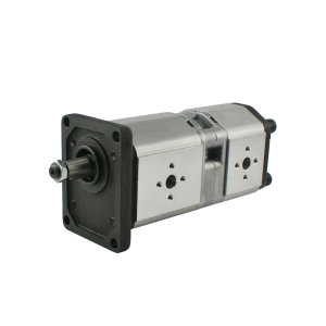 Pompa hydrauliczna zębata prawa 2-sekcyjna grupy 2 objętość: 16/6 cm3/obr wydajność (1500obr): 24/9 L/min