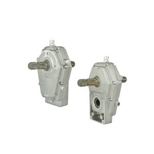 Przekładnia multiplikator przystawka do pomp grupy 2 i 3, przełożenie: 1:3.8 moc: 20kW wyposażona w dwa wałki WOM