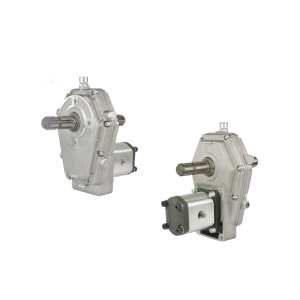 Multiplikator przystawka z wystającym wałkiem WOM z obu stron z pompą zębatą wydajność do 53L/min