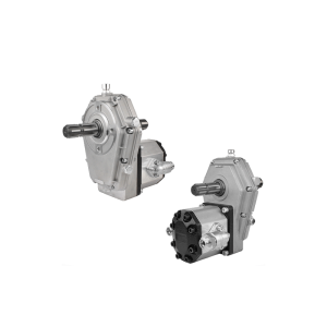 Multiplikator przystawka z wystającym wałkiem WOM z obu stron z pompą zębatą wydajność do 80L/min