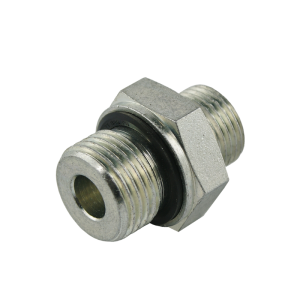 Przyłącze hydrauliczne proste typu: ED BB gwinty: BSP 1" - M22x1.5 z uszczelnieniem NBR