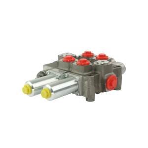 Rozdzielacz hydrauliczny 2 sekcyjny 60L/min sterowany linkami Galtech Q45 z jedną sekcją pływającą