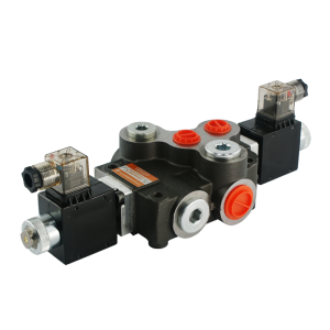 Rozdzielacz hydrauliczny 1 sekcyjny 80L/min sterowany elektrycznie 24V Badestnost: Z80 A ES3 24VDC G