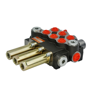 Rozdzielacz hydrauliczny 3 sekcyjny 40L/min sterowany linkami i joystickami