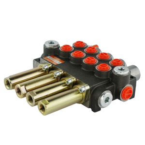 Rozdzielacz hydrauliczny 4 sekcyjny 40L/min sterowany linkami i joystickami