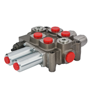 Rozdzielacz hydrauliczny 2 sekcyjny 90L/min sterowany linkami Galtech Q75