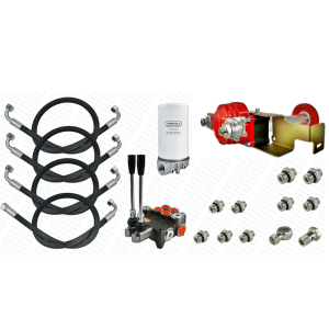 Zestaw hydraulika zewnętrzna do Ursusa C-360-3P z podłączeniem do zbiornika skrzyni biegów