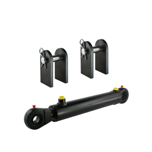 Cylinder siłownik hydrauliczny dwustronnego działania długość: 1232mm skok: 500mm CJ2F 50/28/500 z mocowaniem U25