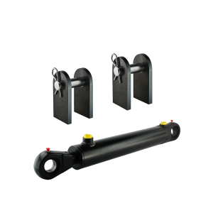 Cylinder siłownik hydrauliczny dwustronnego działania długość: 682mm skok: 200mm CJ2F 63/36/200 z mocowaniem U35
