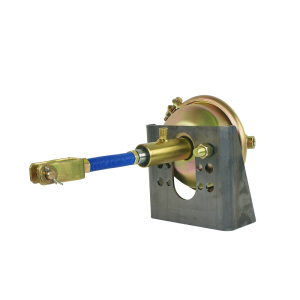 Siłownik hamulcowy przyczepy 24-30 pneumatyczno-hydrauliczny, średnica tłoczyska , rozmiar membrany T24 (śr. zew. 160mm) ze wspornikiem