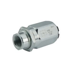 Zawór hydrauliczny baryłkowy dławiący w dwie strony VRB 3/8" z precyzyjną regulacją. Przepływ: 45 l/min , ciśnienie max: 300 bar